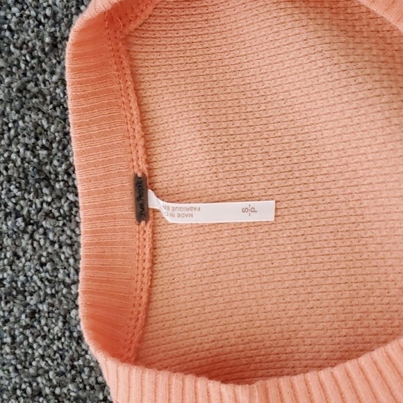 NWT Free People Mix Thermal Cuff Long Sleeve Top Y2K women boho - Picture 10 of 13